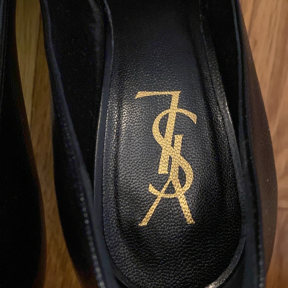 Yves Saint Laurent Women’s Black Heels Size 37 - Picture 3 of 7
